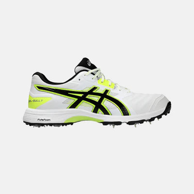 ASICS Gel Gully 7 White/Safety Yellow Cricket Shoes