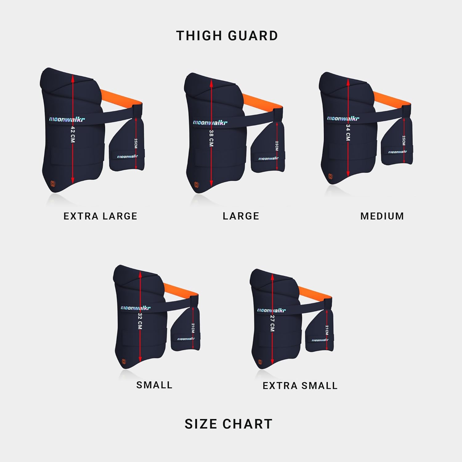 Moonwalkr Thigh Guard 2.0 Protective Gear for Batter (Large)