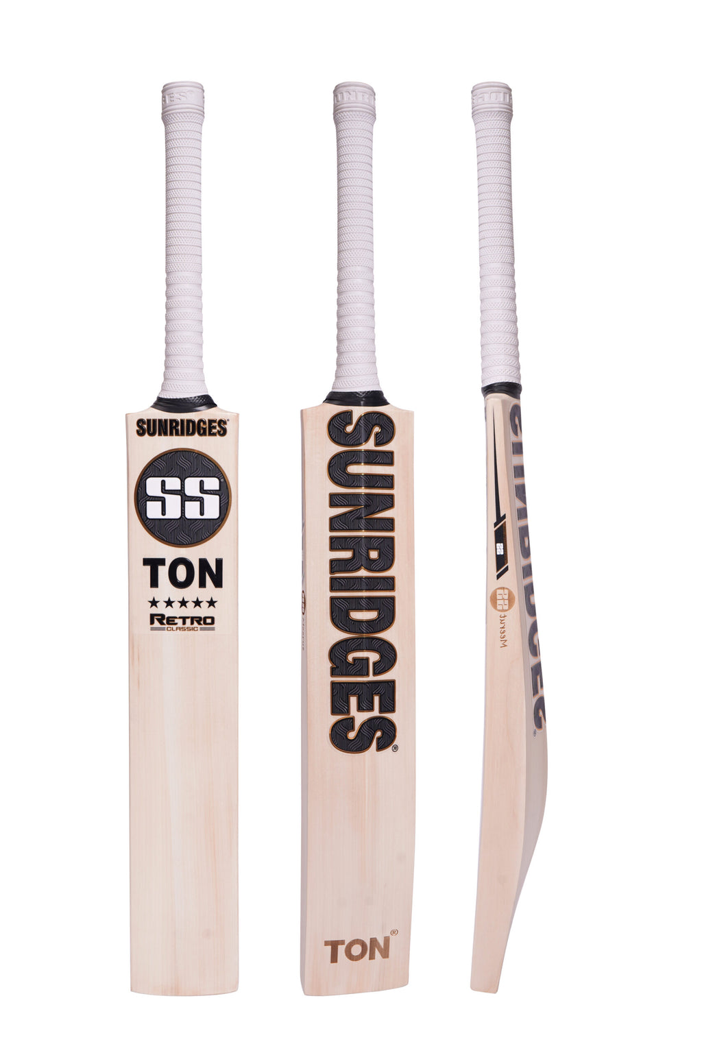 SS Ton Retro Classic English Willow Cricket Bat - SH (Short Handle)