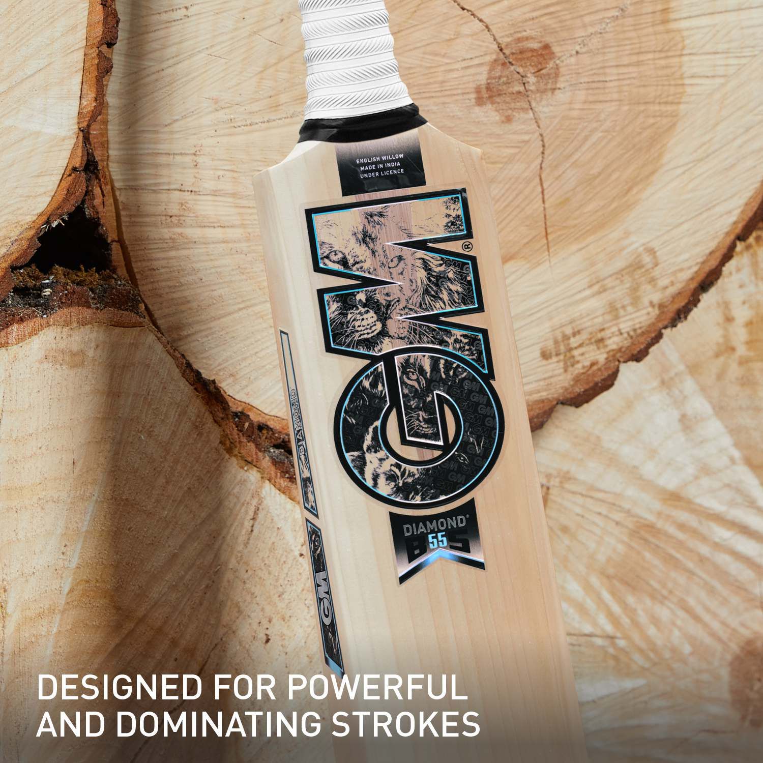 GM Diamond 404 English Willow Cricket Bat - SH (Short Handle)