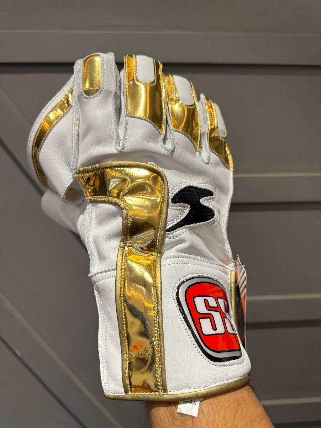 SS Players Gold Wicket keeping Gloves